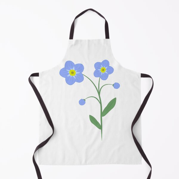 Item preview, Forget-me-not flower, colorful illustration designed and sold by OM-lova.