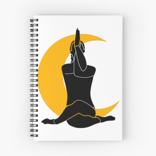 Item preview,   Cute half moon yoga pose art. designed and sold by BEAUTY ⭐⭐⭐⭐⭐.