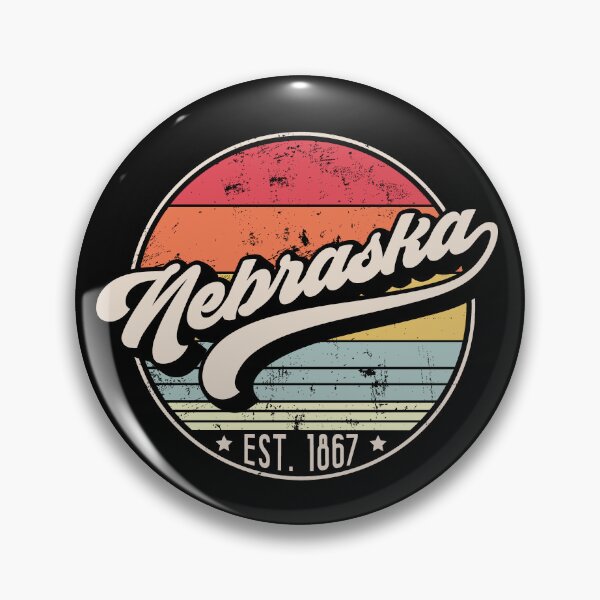 Item preview, Retro Nebraska Distressed Sunset Design designed and sold by gorillamerch.