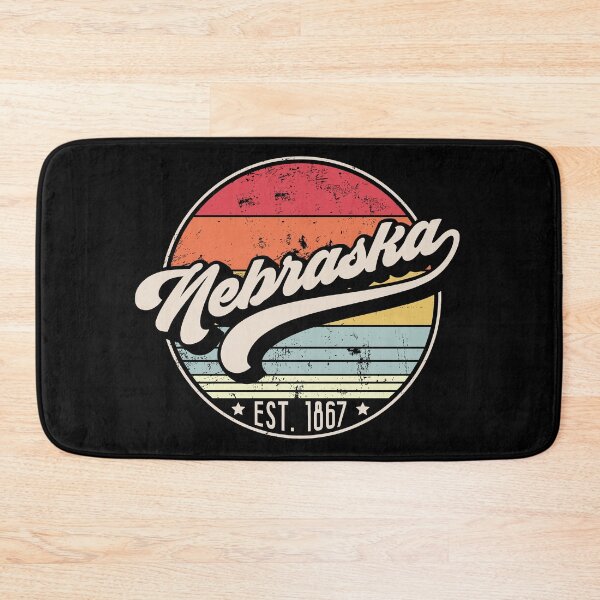 Item preview, Retro Nebraska Distressed Sunset Design designed and sold by gorillamerch.