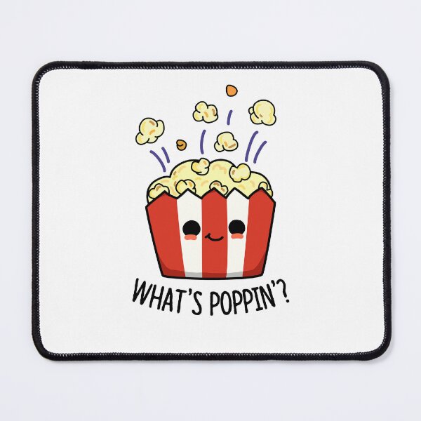 Item preview, What's Poppin Funny Popcorn Puns  designed and sold by punnybone.