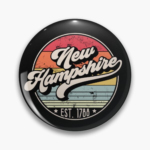 Item preview, Retro New Hampshire Distressed Sunset Design designed and sold by gorillamerch.