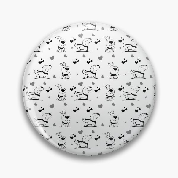 Item preview, Dog Heart Seamless Pattern designed and sold by Nepaz-Designs.