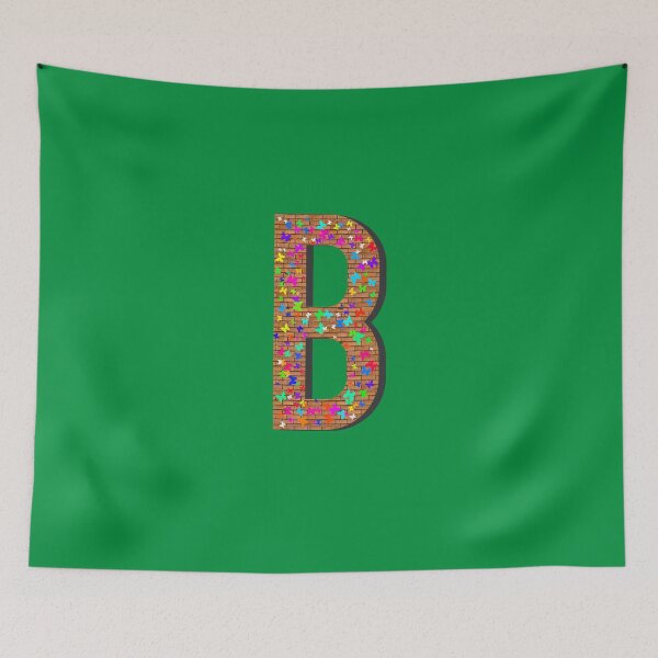 Item preview, Letter B Graffiti Butterflies designed and sold by UniqueDesignHub.