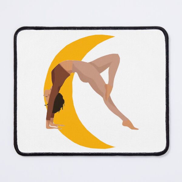 Item preview,    Cute half moon yoga pose art. designed and sold by BEAUTY ⭐⭐⭐⭐⭐.