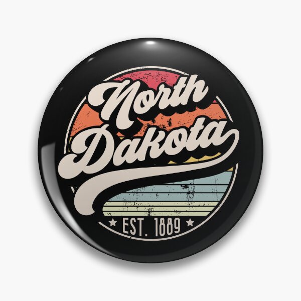 Item preview, Retro North Dakota Distressed Sunset Design designed and sold by gorillamerch.