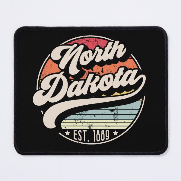 Item preview, Retro North Dakota Distressed Sunset Design designed and sold by gorillamerch.