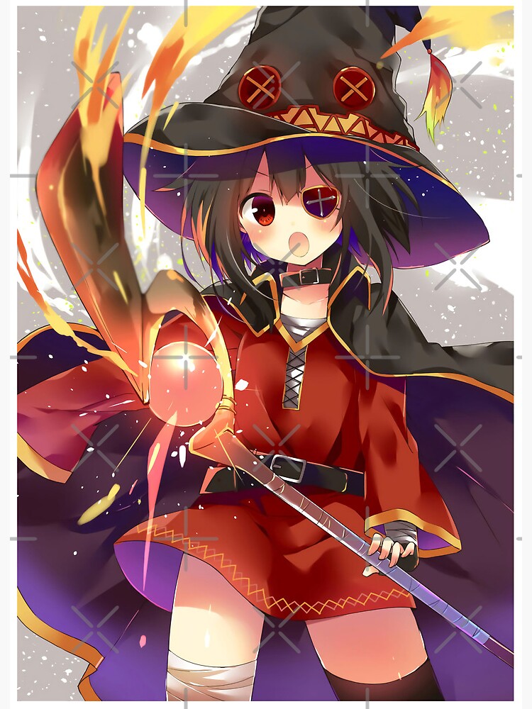 Kazuma and Megumin' Poster, picture, metal print, paint by Megumin The  Crimson Demon