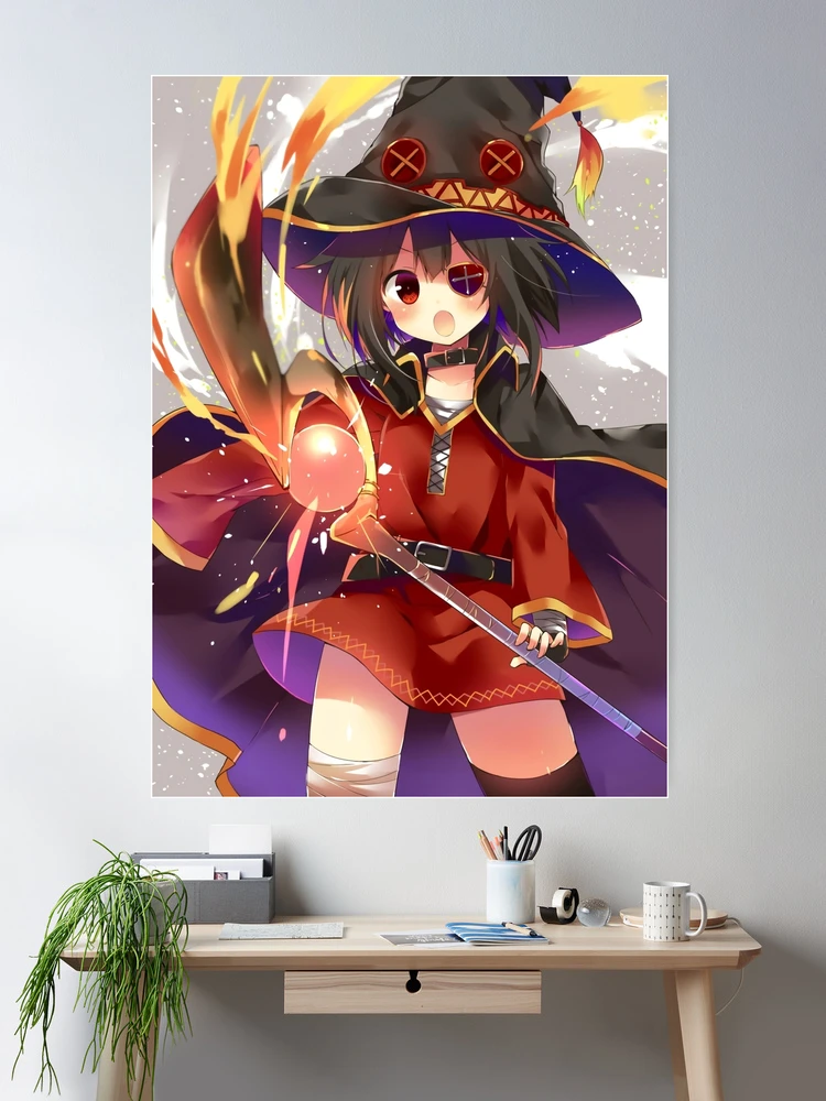 Kazuma and Megumin' Poster, picture, metal print, paint by Megumin The  Crimson Demon