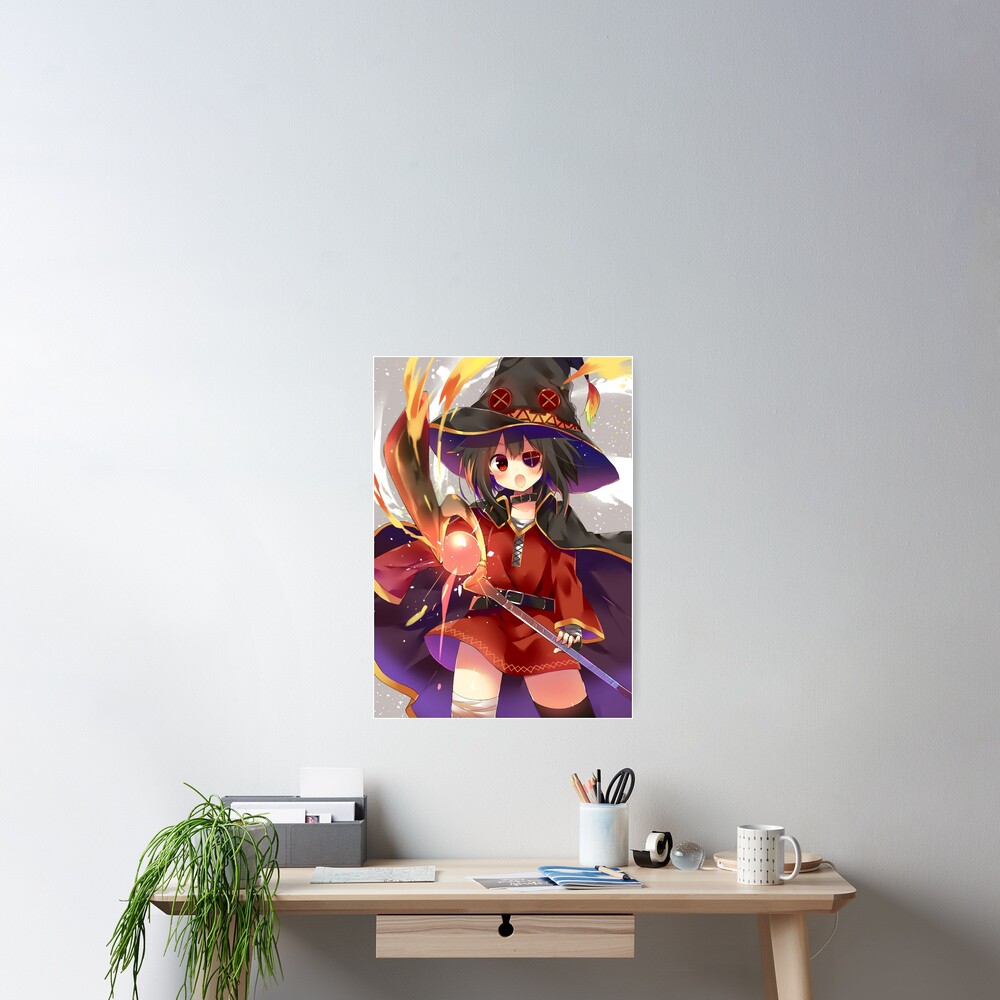 Kazuma and Megumin' Poster, picture, metal print, paint by Megumin The  Crimson Demon