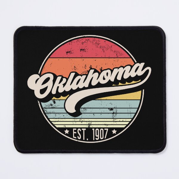 Item preview, Retro Oklahoma Distressed Sunset Design designed and sold by gorillamerch.