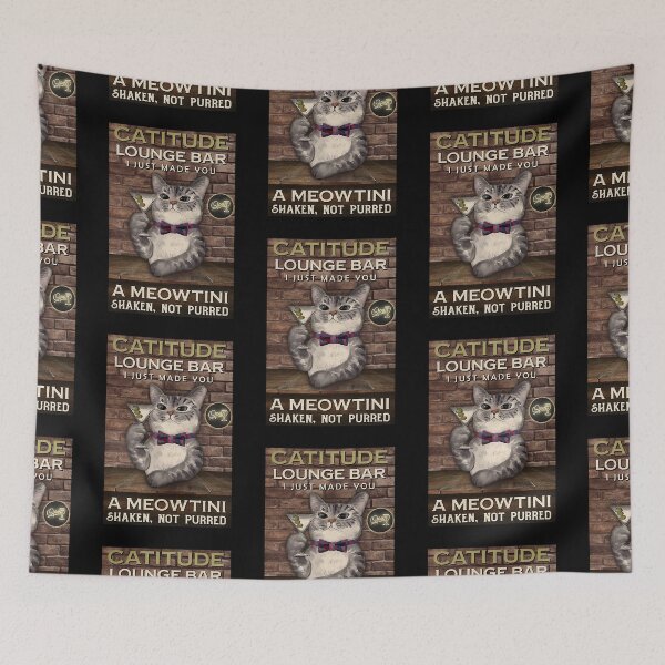 Item preview, A Meowtini Shaken, Not Purred designed and sold by Marvin Stroman.