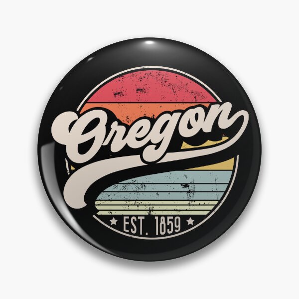 Item preview, Retro Oregon Distressed Sunset Design designed and sold by gorillamerch.