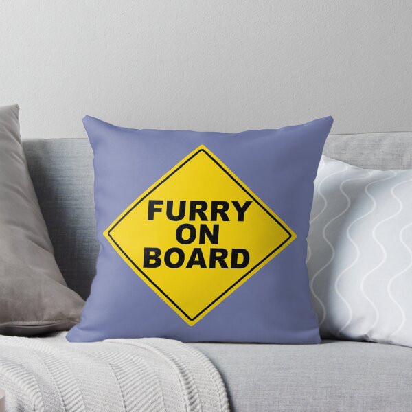 Item preview, FURRY ON BOARD Sign  designed and sold by Mythimorph.