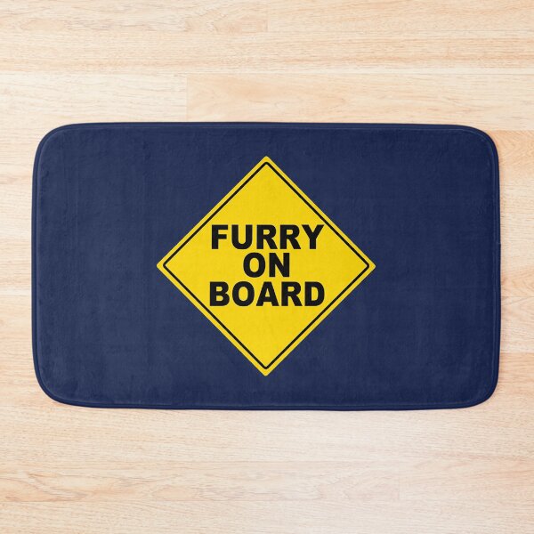 Item preview, FURRY ON BOARD Sign  designed and sold by Mythimorph.