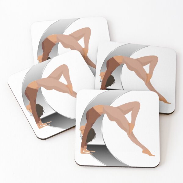 Item preview,     Cute half moon yoga pose art. designed and sold by BEAUTY ⭐⭐⭐⭐⭐.