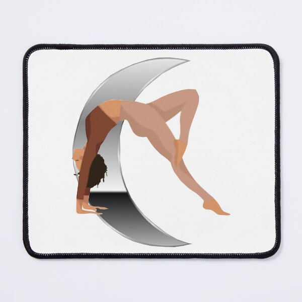 Item preview,     Cute half moon yoga pose art. designed and sold by BEAUTY ⭐⭐⭐⭐⭐.