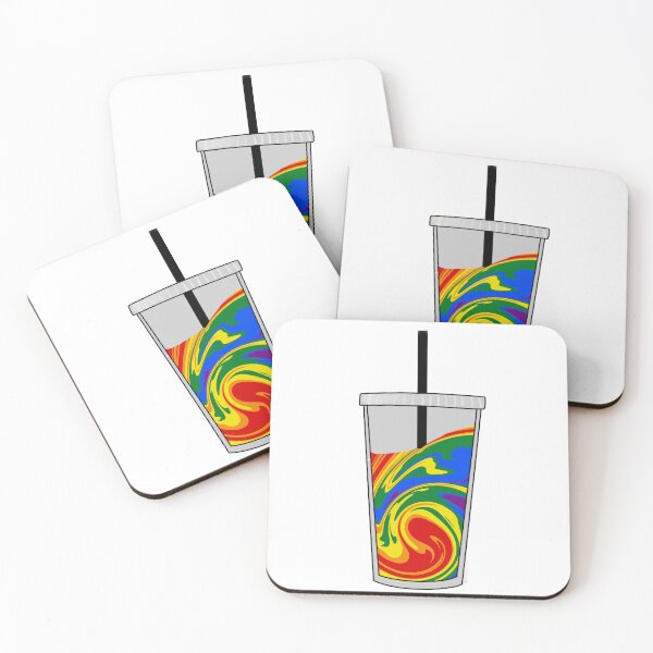 Item preview, Rainbow pride drink designed and sold by Raccoondoodles.