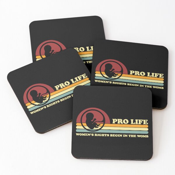 Item preview, Retro Pro Life - Los derechos de la mujer comienzan en el útero designed and sold by Whimsical  Thinker.