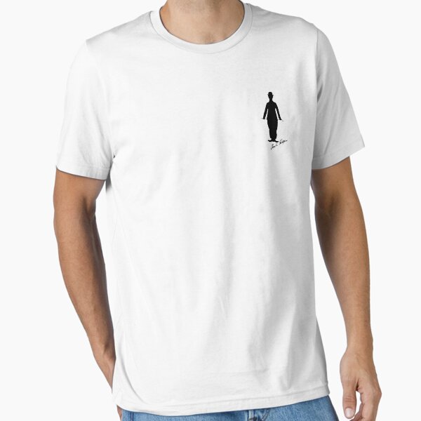 Herren Charlie Chaplin T-Shirt Weiß - 100% Baumwolle Slim Fit