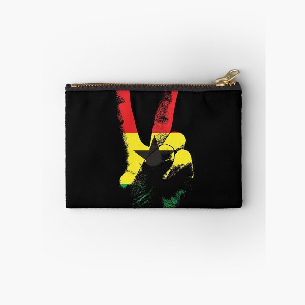 Item preview, Ghana Flag Peace Sign Hand Juneteenth Peace In Ghana Gear designed and sold by DynamicDesign.