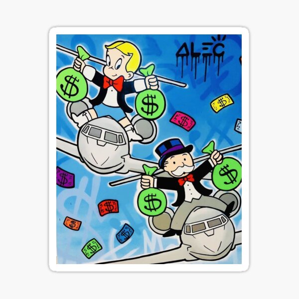Graffiti Art Old Man And Kids Alec Monopoly Money Poster Painting Canvas  Print Wall Art Picture For Living Room Home Decoration  Painting   Calligraphy  AliExpress