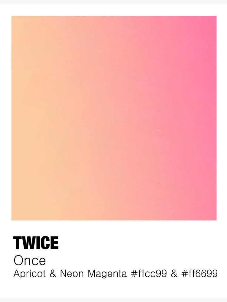 pantone-inspired-twice-apricot-and-neon-magenta-fandom-color-sticker