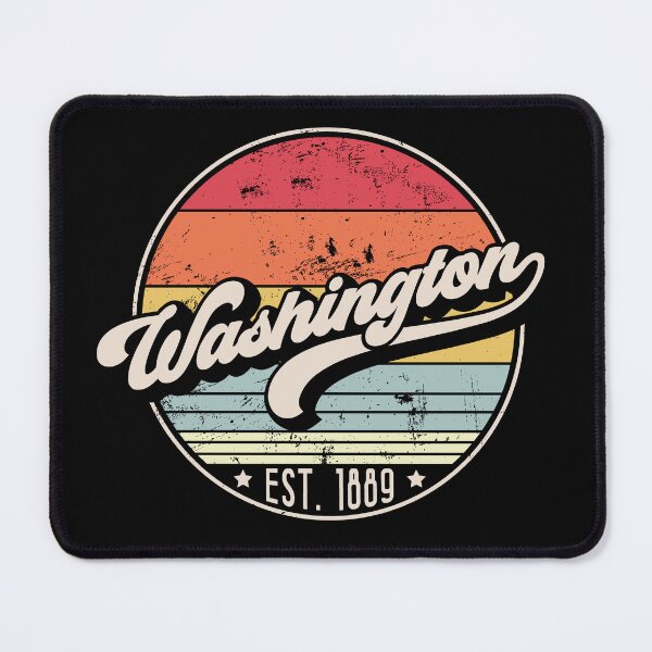 Item preview, Retro Washington Distressed Sunset Design designed and sold by gorillamerch.