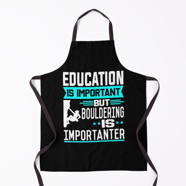 Artikelvorschau, Bildung ist wichtig, aber Bouldern ist wichtiger entworfen und verkauft von printhappy4you.