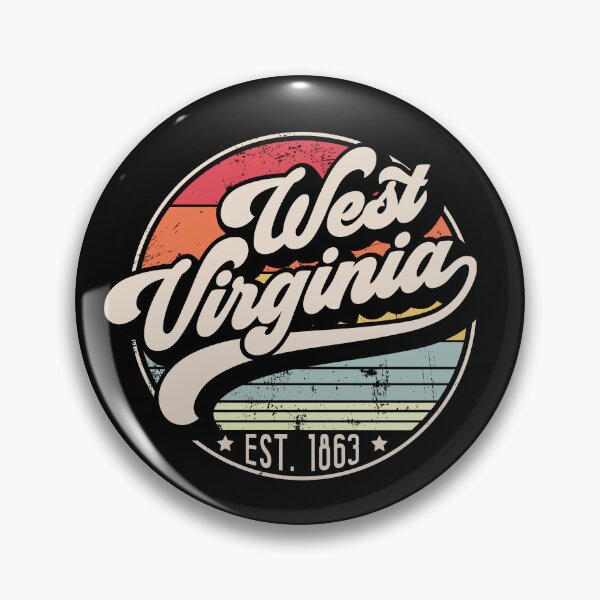 Item preview, Retro West Virginia Distressed Sunset Design designed and sold by gorillamerch.