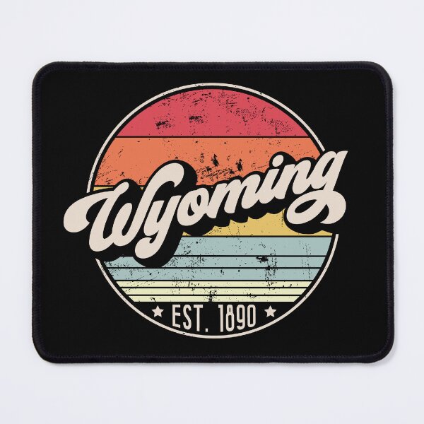 Item preview, Retro Wyoming Distressed Sunset Design designed and sold by gorillamerch.