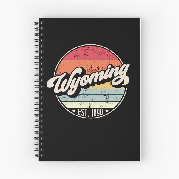 Item preview, Retro Wyoming Distressed Sunset Design designed and sold by gorillamerch.