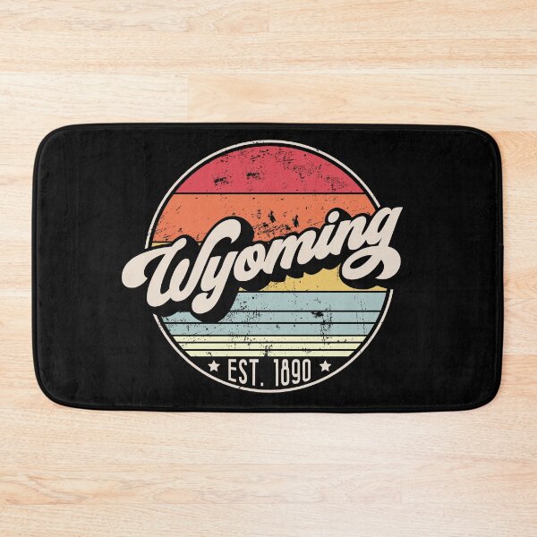 Item preview, Retro Wyoming Distressed Sunset Design designed and sold by gorillamerch.