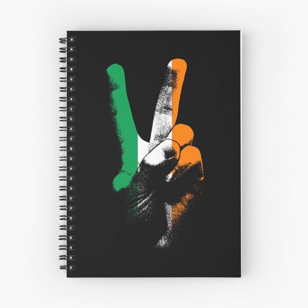 Item preview, Ireland Flag Peace Sign Hand Peace In Ireland Gear designed and sold by DynamicDesign.