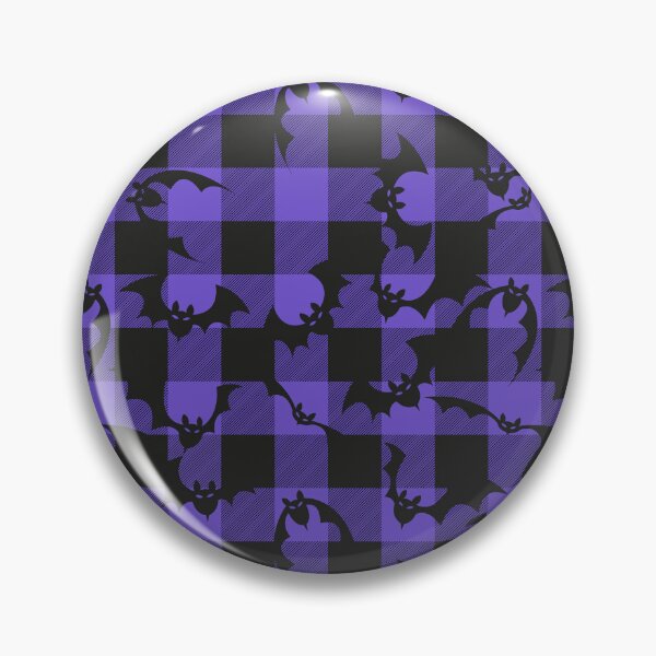 Item preview, Halloween tartan bats black & purple designed and sold by pakanta.