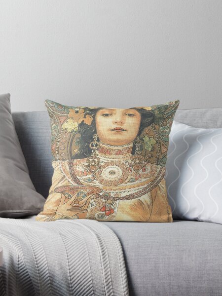 Alphonse mucha pillows best sale