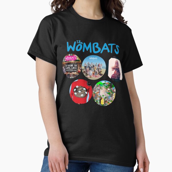 Vista previa del artículo con la obra «Camiseta clásica de los Wombats Camiseta de los Wombats y», diseñado y vendido por Harrell4567.