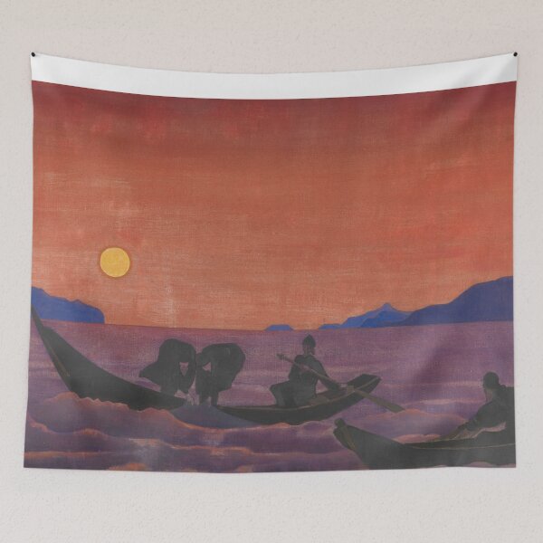 Item preview, Nicholas Roerich  And We Continue Fishing From The Series Sancta  Landscape designed and sold by TeeARTHY.