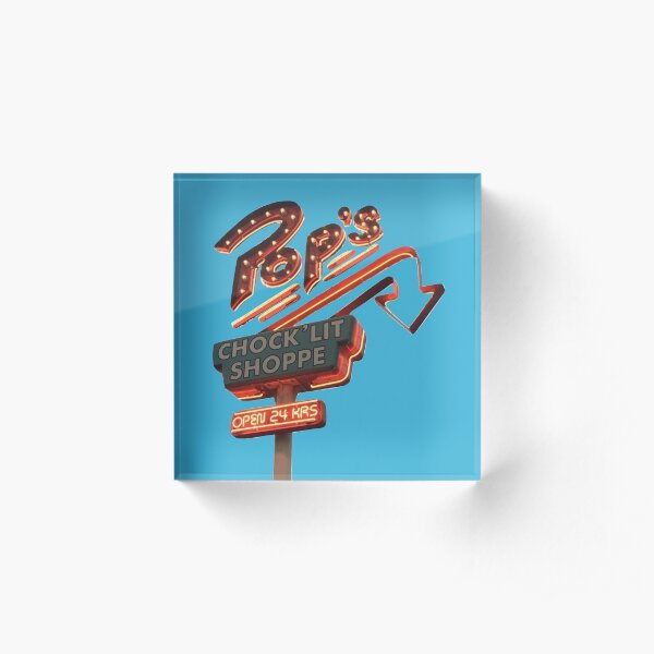 Pop's Chock'lit Shoppe Riverdale Acrylic Block