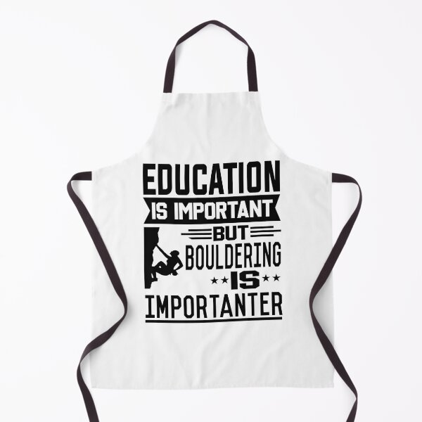 Artikelvorschau, Bildung ist wichtig, aber Bouldern ist wichtiger entworfen und verkauft von printhappy4you.