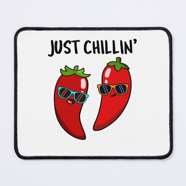 Item preview, Just Chillin Funny Red Hot Chilli Puns  designed and sold by punnybone.