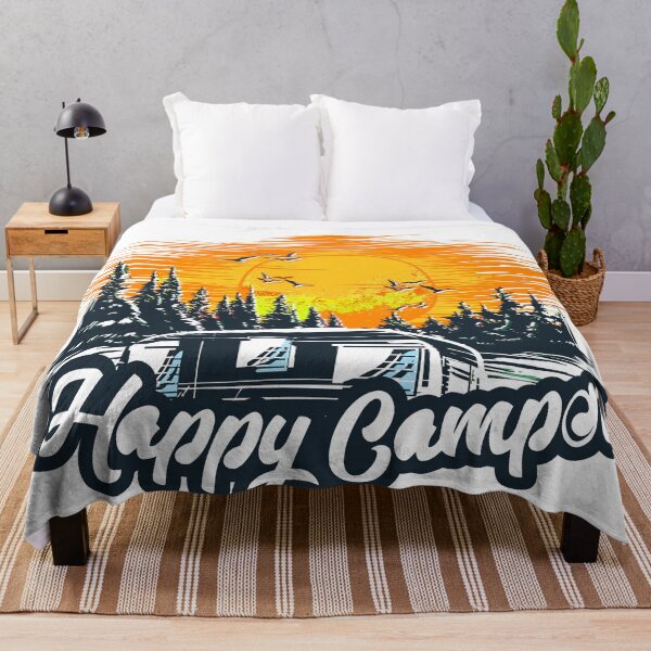 Aperçu de l'œuvre Happy Camper T-Shirt & Sticker Traveling australia créée et vendue par badreddine00.