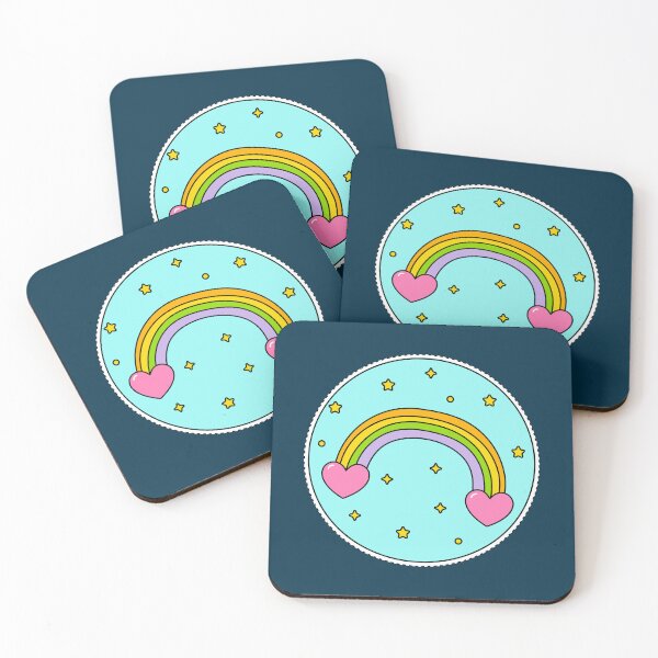 Item preview, Rainbow from Heart Clouds designed and sold by cutieotter.