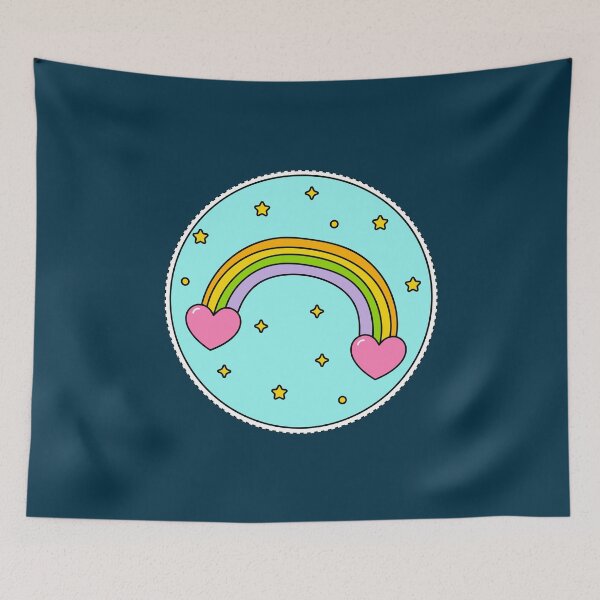 Item preview, Rainbow from Heart Clouds designed and sold by cutieotter.