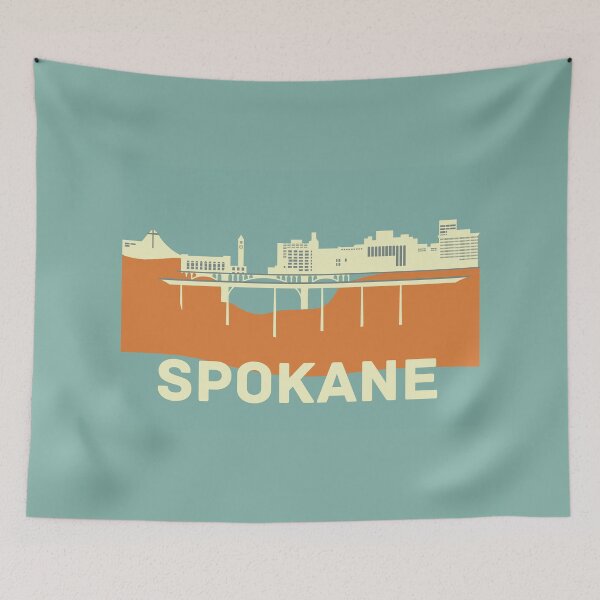 Item preview, Spokane Cityscape designed and sold by SkySlate.