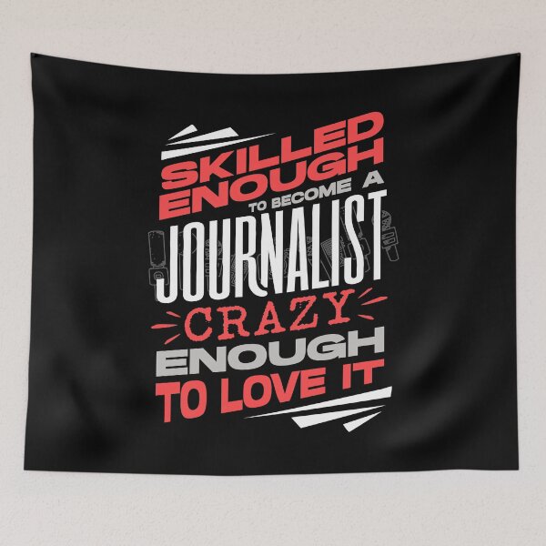 Aperçu de l'œuvre Journaliste Journalisme Suffisamment Qualifié Pour Devenir Journaliste créée et vendue par ShopTheStyle.