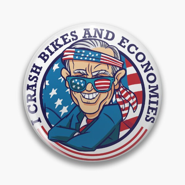 Item preview, Funny Biden Parody I Crash Bikes And Economies designed and sold by artado.