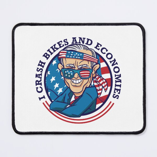 Item preview, Funny Biden Parody I Crash Bikes And Economies designed and sold by artado.