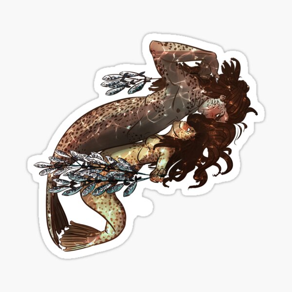 Selkie Showing Off Sticker For Sale By Crossroadart Redbubble