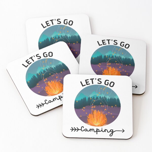 Item preview, Let's Go Camping - Bonfire - Summer - Friends & Family designed and sold by elvisg03.